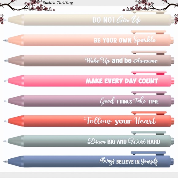 8 motivational pens - Picture 1 of 6